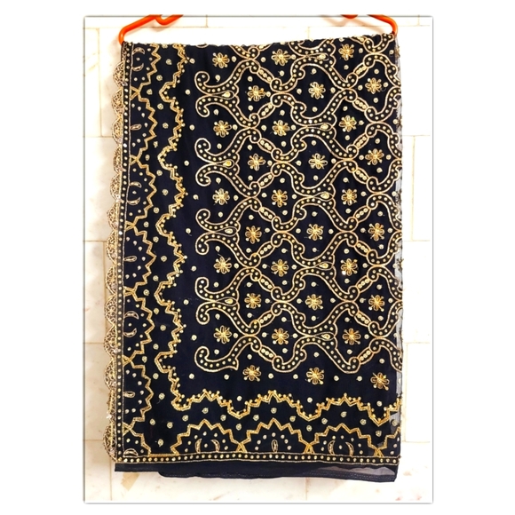 Other - Embellished Black Saree with Blouse